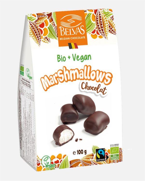 Belvas Vegan Chocolate Marshmallows Bio 100g Cheap