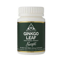 Bio Health Ginkgo Leaf 60 Capsules Hot on Sale