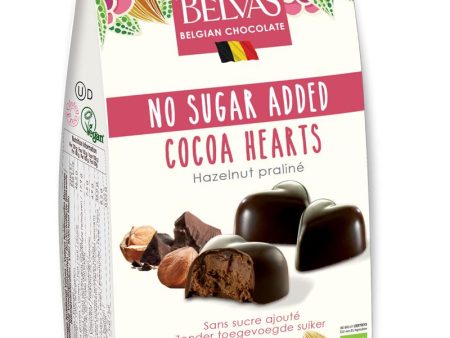 Belvas No Sugar Added Dark Hearts Ganache - Organic - 100g Hot on Sale