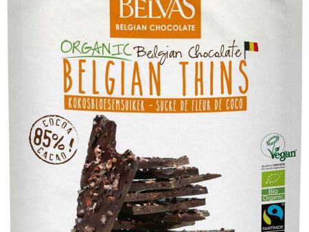 Belvas Belgian Thins Dark 85% Coco 120g For Cheap