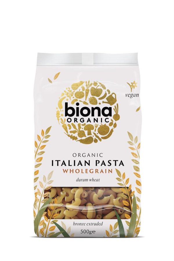 Biona Whole Macaroni Pasta Organic Bronze Extruded 500g For Discount