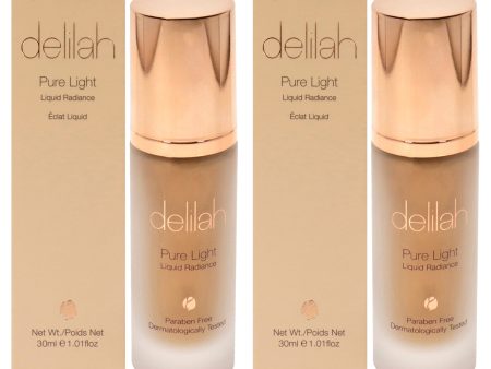 Delilah Pure Light Liquid Radiance - Halo by Delilah for Women - 1.01 oz Foundation - Pack of 2 Supply