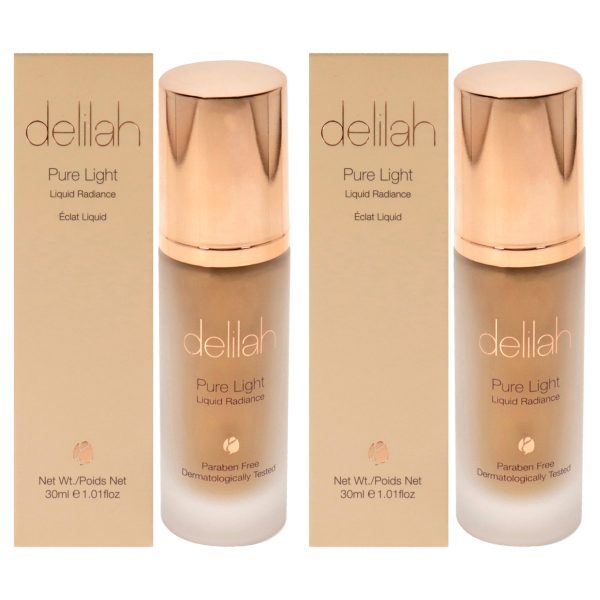 Delilah Pure Light Liquid Radiance - Halo by Delilah for Women - 1.01 oz Foundation - Pack of 2 Supply