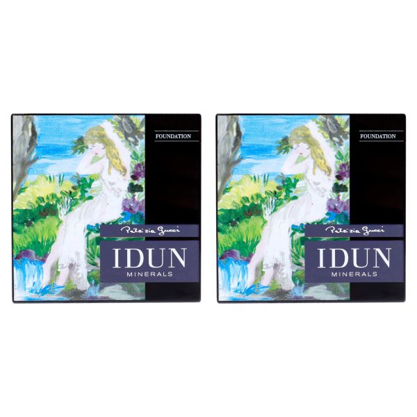 Idun Minerals Powder Foundation - 010 Siri by Idun Minerals for Women - 0.31 oz Foundation - Pack of 2 For Discount