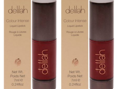 Delilah Colour Intense Liquid Lipstick - Retro by Delilah for Women - 0.24 oz Lipstick - Pack of 2 Online