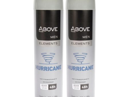 Above 48 Hours Element Antiperspirant Deodorant - Hurricane by Above for Men - 3.17 oz Deodorant Spray - Pack of 2 Discount