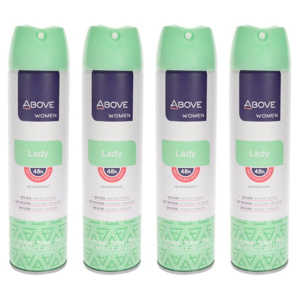 Above 48 Hours Antiperspirant Deodorant - Lady by Above for Women - 3.17 oz Deodorant Spray - Pack of 4 on Sale