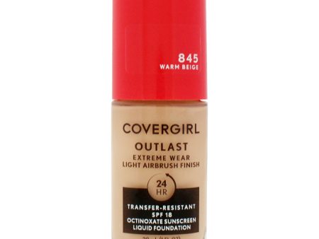 Covergirl Outlast Extreme Wear 24Hr 3-in-1 Foundation SPF 18 - 845 Warm Beige by CoverGirl for Women - 1 oz Foundation Cheap