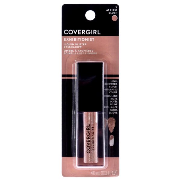 Covergirl Exhibitionist Liquid Glitter Eyeshadow - 2 At First Blush by CoverGirl for Women - 0.13 oz Eye Shadow on Sale