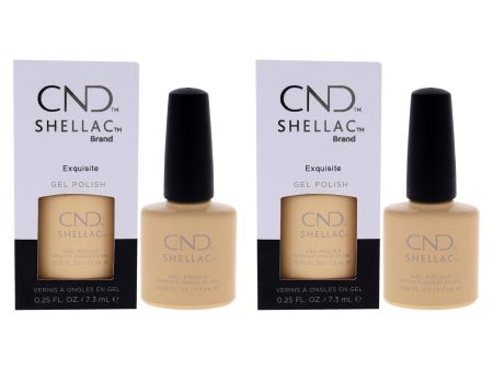 CND Shellac Nail Color - Exquisite by CND for Women - 0.25 oz Nail Polish - Pack of 2 For Sale