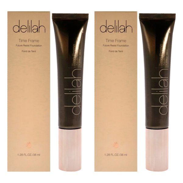 Delilah Future Resist Foundation SPF 20 - Nutmeg by Delilah for Women - 1.28 oz Foundation - Pack of 2 Online Sale