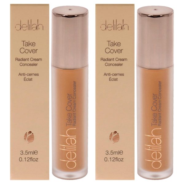 Delilah Take Cover Radiant Cream Concealer - Cashmere by Delilah for Women - 0.12 oz Concealer - Pack of 2 For Cheap