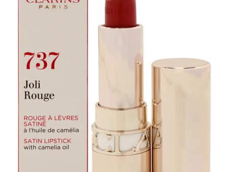 Clarins Joli Rouge Satin Lipstick - 737 Spicy Cinnamon by Clarins for Women - 0.1 oz Lipstick Online Sale