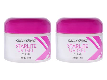 Cuccio Pro Starlite Uv Gel - Clear by Cuccio Pro for Women - 1 oz Nail Gel - Pack of 2 For Discount