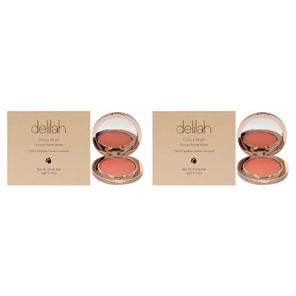 Delilah Colour Blush Compact Powder Blusher- Clementine by Delilah for Women - 0.14 oz Blush - Pack of 2 Fashion