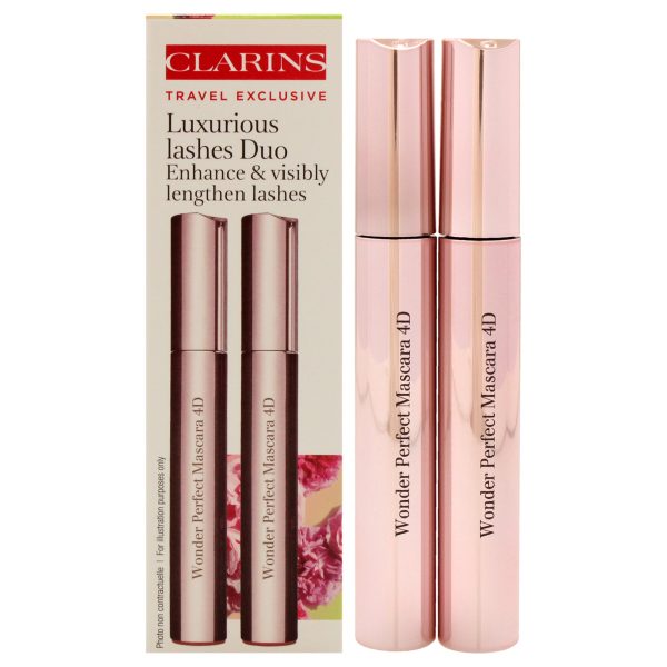 Clarins Luxurious Lashes Duo by Clarins for Women - 2 x 0.2 oz Mascara For Sale