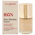 Clarins Skin Illusion Velvet Foundation - 105N Nude by Clarins for Women - 1 oz Foundation Sale