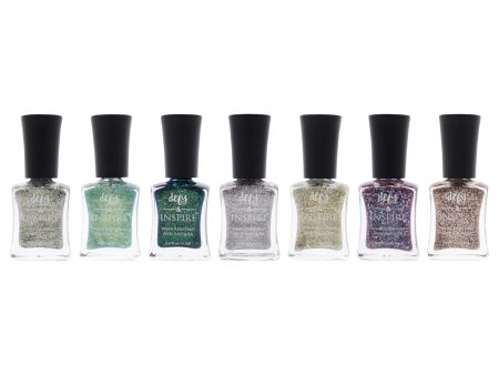 Defy and Inspire Wear Resistant Nail Lacquer Kit by Defy and Inspire for Women - 7 Pc Kit 0.5oz Nail Polish - 523 Amberlight, 0.5oz Nail Polish - 519 Bright Eeyes, 0.5oz Nail Polish - 520 Crazy Kind Of Beautiful, 0.5oz Nail Polish - 521 Hope In Bottle, 0. For Discount