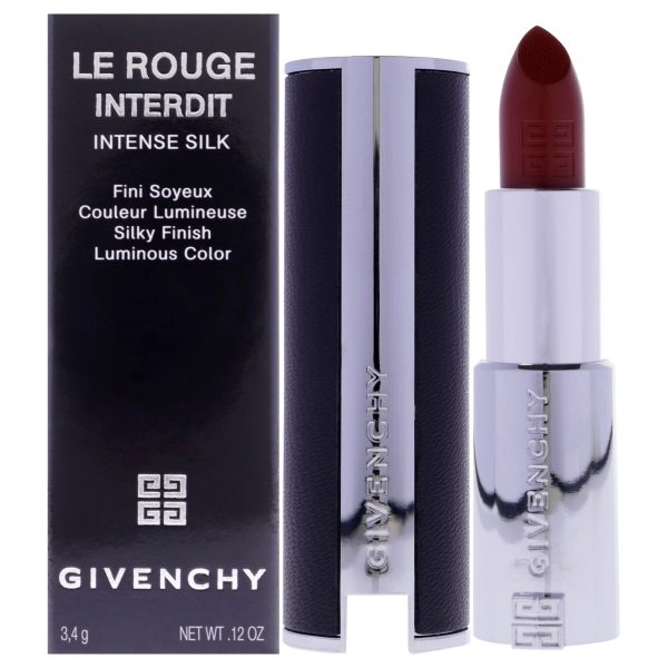 Givenchy Le Rouge Interdit Intense Silk Lipstick - 319 Rouge Santal by Givenchy for Women - 0.12 oz Lipstick (Refillable) Hot on Sale