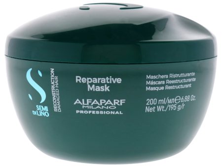 Alfaparf Milano Semi Di Lino Reconstruction Reparative Mask by Alfaparf Milano for Unisex - 6.88 oz Masque For Cheap