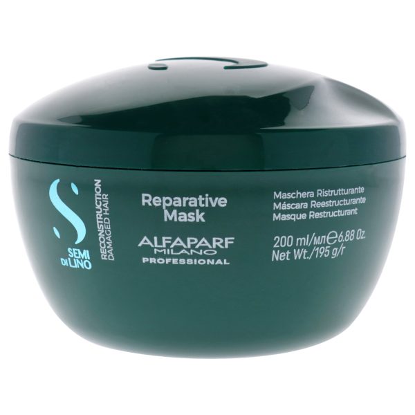 Alfaparf Milano Semi Di Lino Reconstruction Reparative Mask by Alfaparf Milano for Unisex - 6.88 oz Masque For Cheap