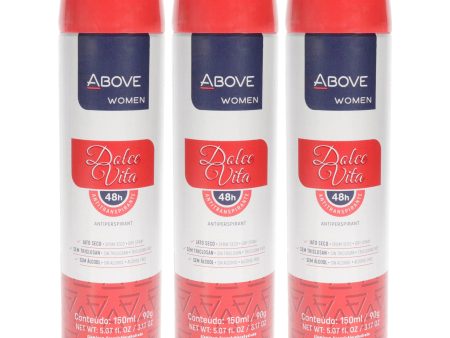 Above 48 Hours Antiperspirant Deodorant - Dolce Vita by Above for Women - 3.17 oz Deodorant Spray - Pack of 3 Online Hot Sale