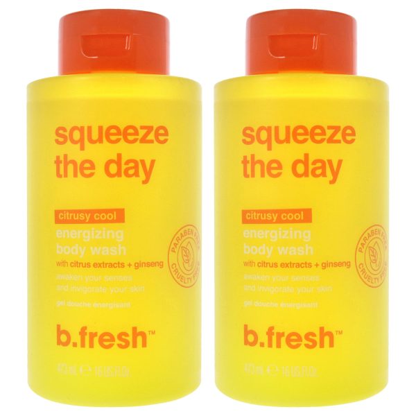 B.Tan Squeeze The Day Energizing Body Wash by B.Tan for Unisex - 16 oz Body Wash - Pack of 2 For Sale