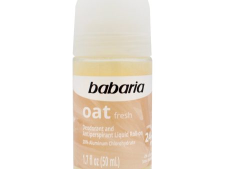 Babaria Oat Fresh 24H Protection Deodorant and Antiperpirant by Babaria for Women - 1.7 oz Deodorant Roll-On Online Hot Sale