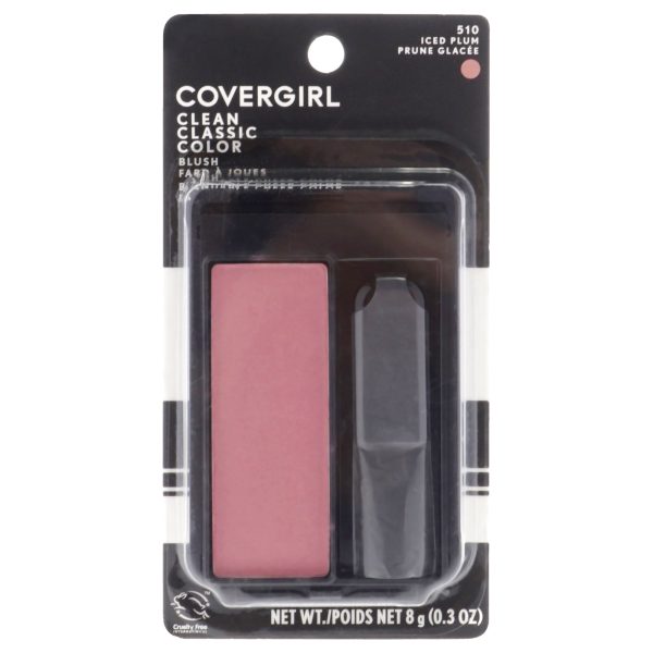 Covergirl Clean Classic Color Blush - 510 Iced Plum by CoverGirl for Women - 0.3 oz Blush Supply