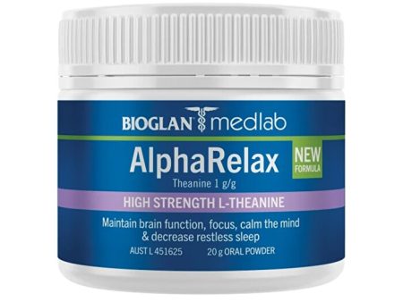 Bioglan Medlab AlphaRelax High Strength L-Theanine Oral Powder 20g Fashion