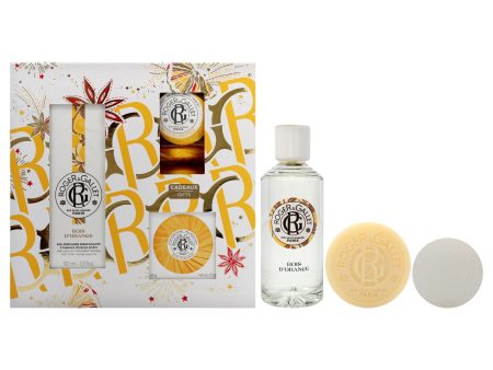 Roger & Gallet Bois DOrange Set by Roger & Gallet for Unisex - 5 Pc Gift Set 3.3oz Wellbeing Fragrant Water, 1.7oz Wellbeing Soap, 3 x 0.88oz Bath Tablets Online