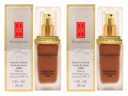 Elizabeth Arden Flawless Finish Perfectly Satin 24HR Makeup SPF 15 - 17 Cocoa by Elizabeth Arden for Women - 1 oz Foundation - Pack of 2 on Sale