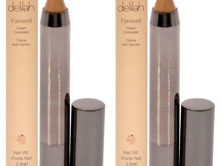 Delilah Farewell Cream Concealer - Honey by Delilah for Women - 0.13 oz Concealer - Pack of 2 For Cheap