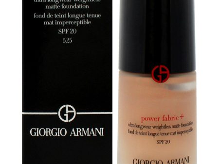 Giorgio Armani Power Fabric Plus Longwear Weightless Matte Foundation SPF 20 - 5.25 by Giorgio Armani for Women - 1 oz Foundation Sale