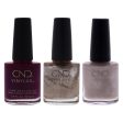 CND Vinylux Weekly Polish Kit by CND for Women - 3 Pc Kit 0.5oz Nail Polish - 289 Soiree Strut, 0.5oz Nail Polish - 290 Bellini, 0.5oz Nail Polish - 294 Vivant Discount