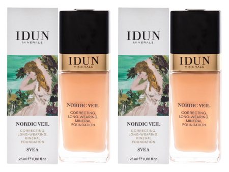 Idun Minerals Nordic Veil Foundation - 309 Svea by Idun Minerals for Women - 0.88 oz Foundation - Pack of 2 Hot on Sale