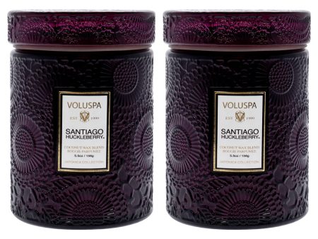 Voluspa Santiago Huckleberry - Small Kit by Voluspa for Unisex - 2 x 5.5 oz Candle Online Sale