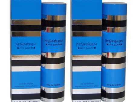 Yves Saint Laurent Rive Gauche by Yves Saint Laurent for Women - 3.3 oz EDT Spray - Pack of 2 on Sale