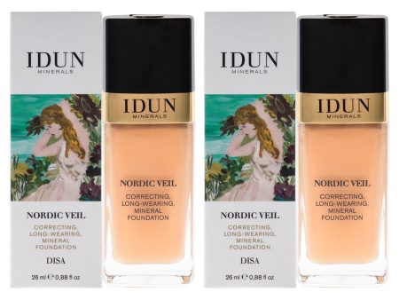 Idun Minerals Nordic Veil Foundation - 307 Disa by Idun Minerals for Women - 0.88 oz Foundation - Pack of 2 Discount