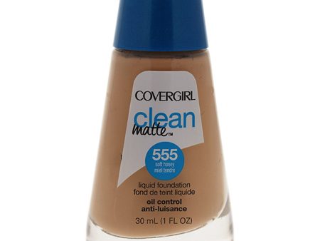 Covergirl Clean Matte Liquid Foundation - # 555 Soft Honey by CoverGirl for Women - 1 oz Foundation Online Hot Sale