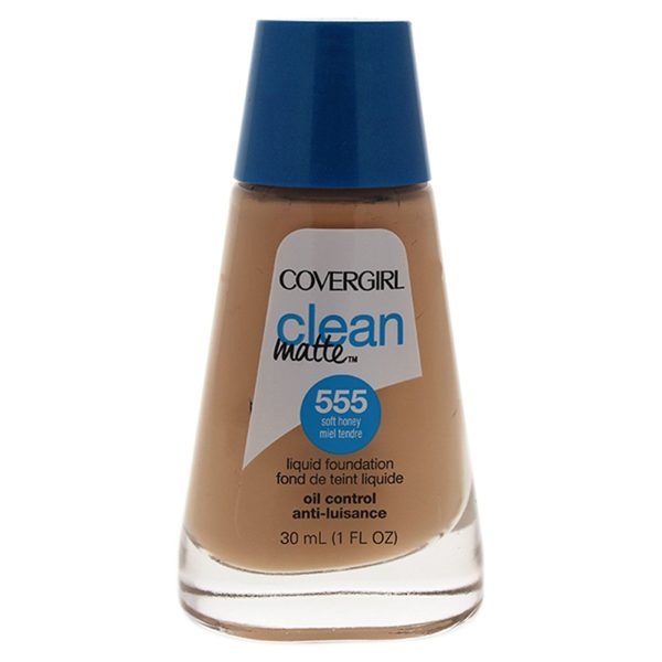 Covergirl Clean Matte Liquid Foundation - # 555 Soft Honey by CoverGirl for Women - 1 oz Foundation Online Hot Sale