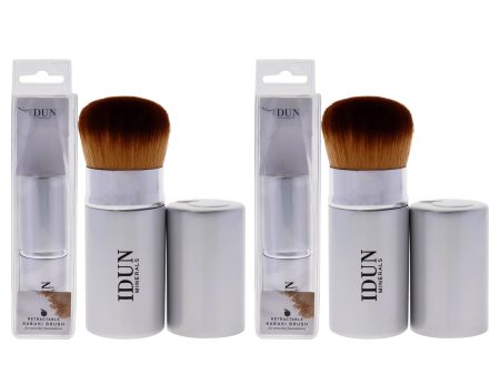 Idun Minerals Retractable Kabuki Brush - 002 by Idun Minerals for Women - 1 Pc Brush - Pack of 2 For Sale