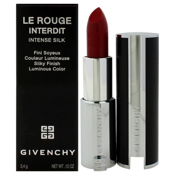 Givenchy Le Rouge Interdit Intense Silk Lipstick - 307 Grenet Initie by Givenchy for Women - 0.12 oz Lipstick (Refillable) Supply