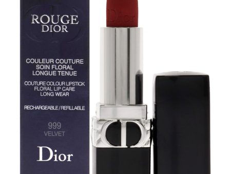 Christian Dior Rouge Dior Couture Lipstick - 999 Velvet by Christian Dior for Women - 0.12 oz Lipstick (Refillable) For Sale