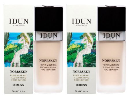 Idun Minerals Norrsken Foundation - 201 Jorunn by Idun Minerals for Women - 1 oz Foundation - Pack of 2 on Sale