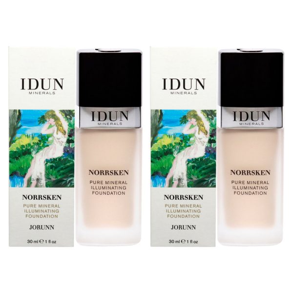 Idun Minerals Norrsken Foundation - 201 Jorunn by Idun Minerals for Women - 1 oz Foundation - Pack of 2 on Sale