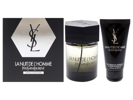 Yves Saint Laurent La Nuit De LHomme by Yves Saint Laurent for Men - 2 Pc Gift Set 3.3oz EDT Spray, 1.6oz Shower Gel Online Sale