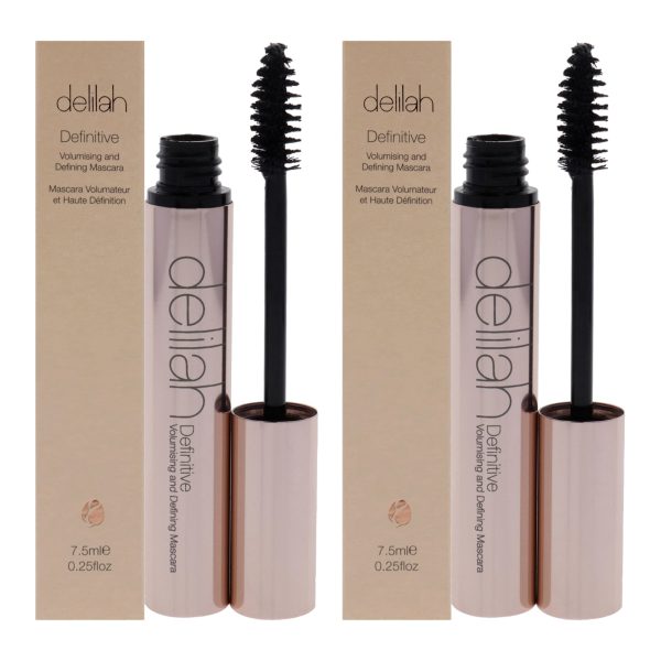 Delilah Definitive Volumising and Defining Mascara by Delilah for Women - 0.25 oz Mascara - Pack of 2 Fashion