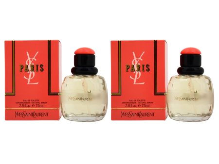 Yves Saint Laurent Paris by Yves Saint Laurent for Women - 2.5 oz EDT Spray - Pack of 2 Supply