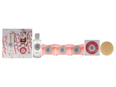 Roger & Gallet Fleur de Figuier by Roger & Gallet for Unisex - 5 Pc Gift Set 3.3oz Wellbeing Fragrant Water, 3 x 0.88oz Bath Tablets, 1.7oz Wellbeing Soap Discount